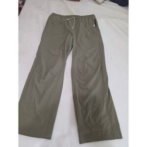 Bearded Goat Mens XL Olive Green Ripstop Hiking Pants Outdoor Drawstring Waist
